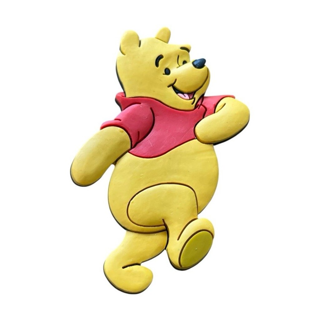 Winnie The Pooh Rubber Fridge Magnet Disney 3-1/2 x 2"